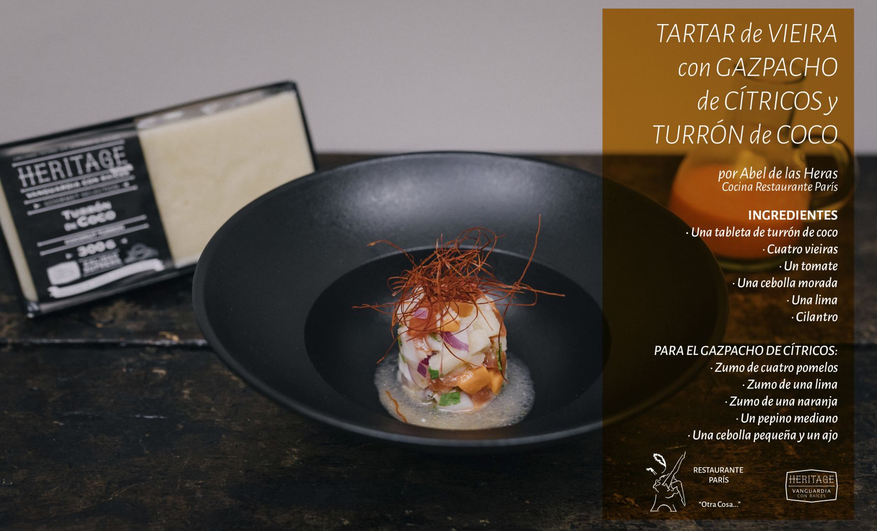 turron heritage, cocina con turro?n, turro?n en verano, turronheritage gastro, gastro club turron heritage, verano y turron, tartar y turron3